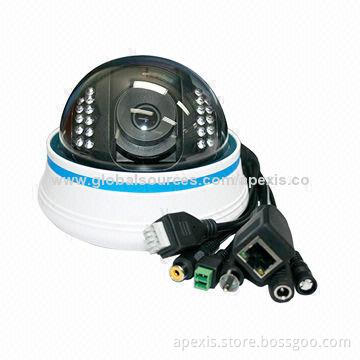 HD CCTV Dome Megapixel IP Camera for House Monitoring, Supports IR Night Viewing